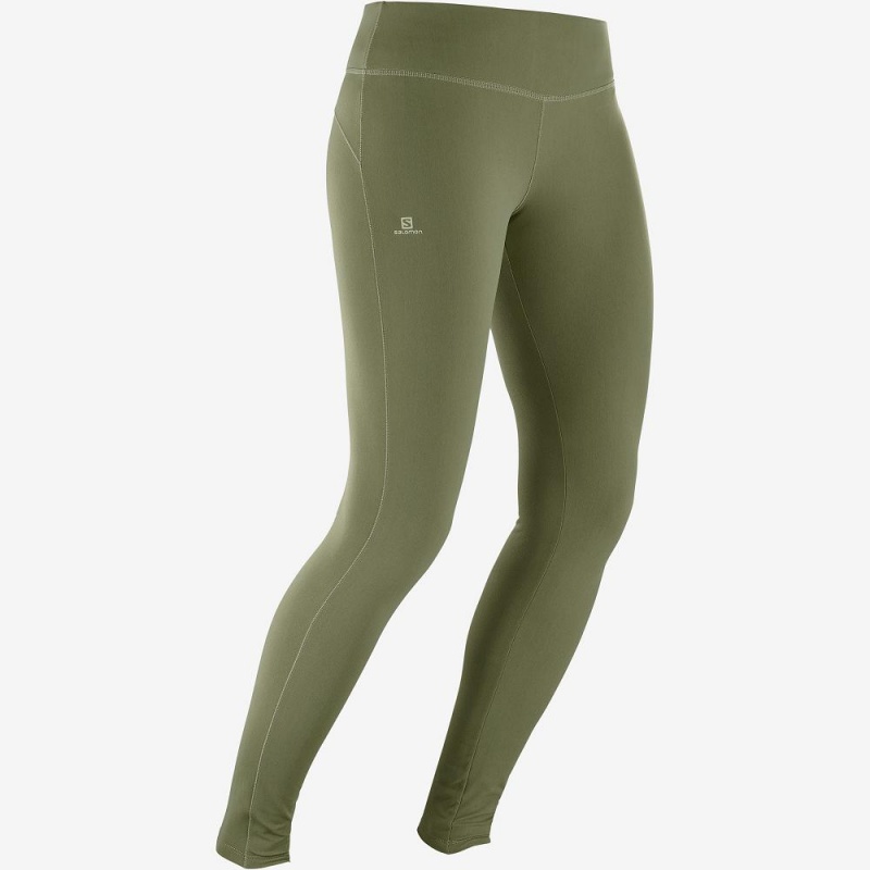 Salomon Comet Warm Tight W Tights Grønn | 16857-BTUW