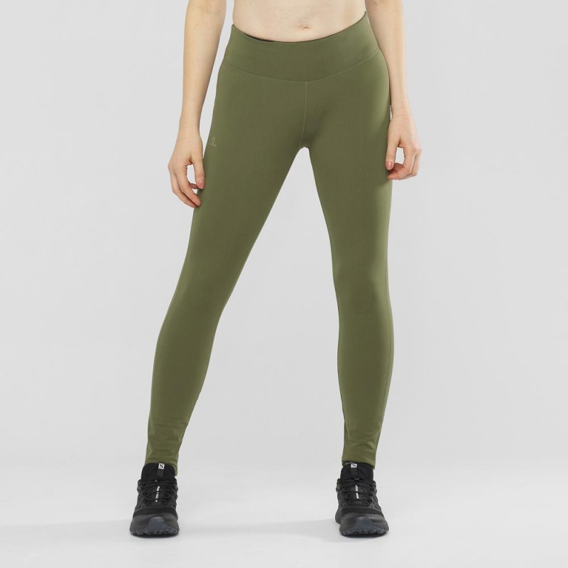 Salomon Comet Warm Tight W Tights Grønn | 16857-BTUW