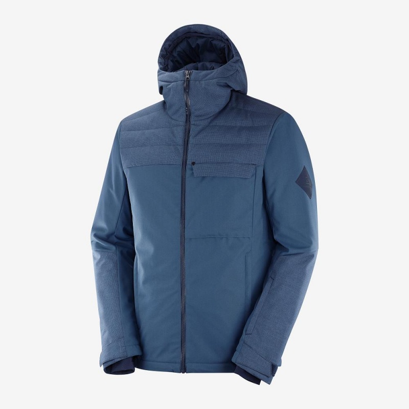 Salomon Deepsteep Jacket M Skijakker Marineblå | 30754-XAEV