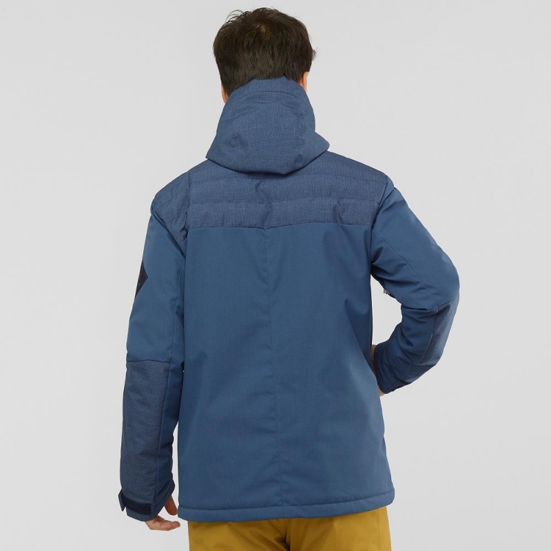 Salomon Deepsteep Jacket M Skijakker Marineblå | 30754-XAEV