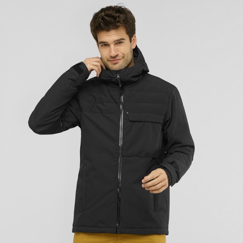 Salomon Deepsteep Jacket M Skijakker Svarte | 95342-ZHOE