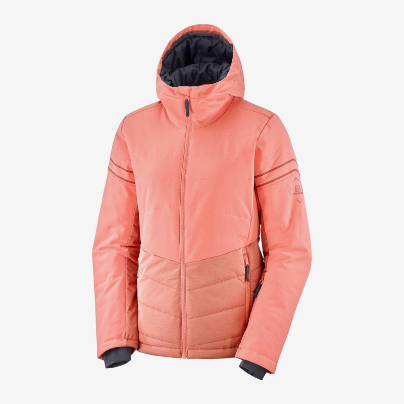 Salomon Edge Skijakker Oransje | 39765-YWFN