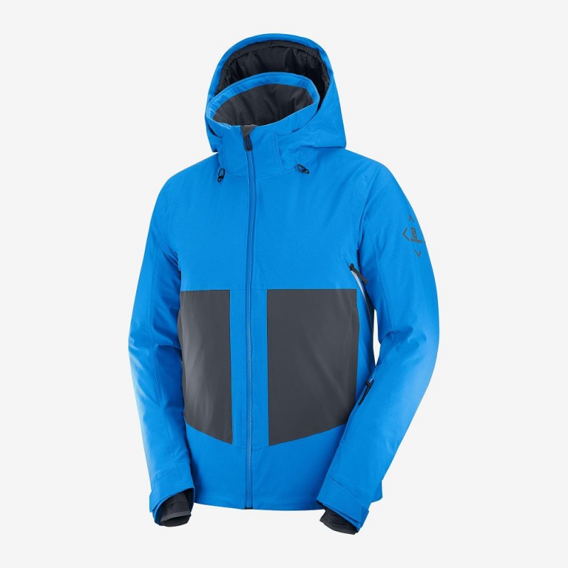 Salomon Epic Jacket M Skijakker Blå | 74186-GULY