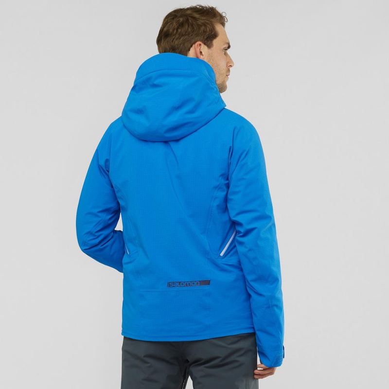 Salomon Epic Jacket M Skijakker Blå | 74186-GULY