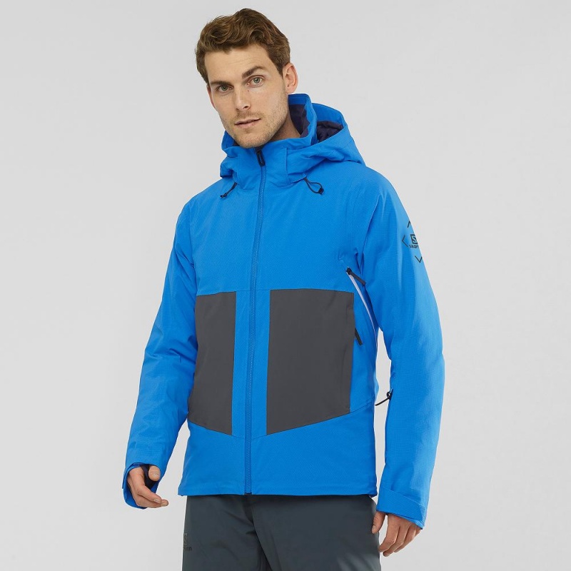 Salomon Epic Jacket M Skijakker Blå | 74186-GULY