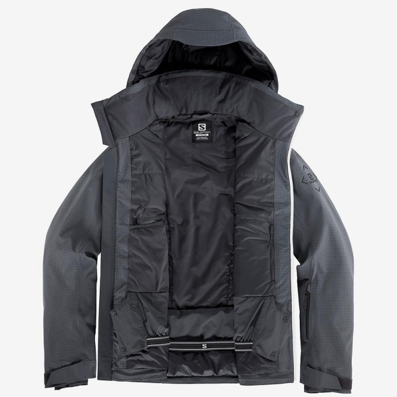 Salomon Epic Jacket M Skijakker Gray | 06541-PTUZ