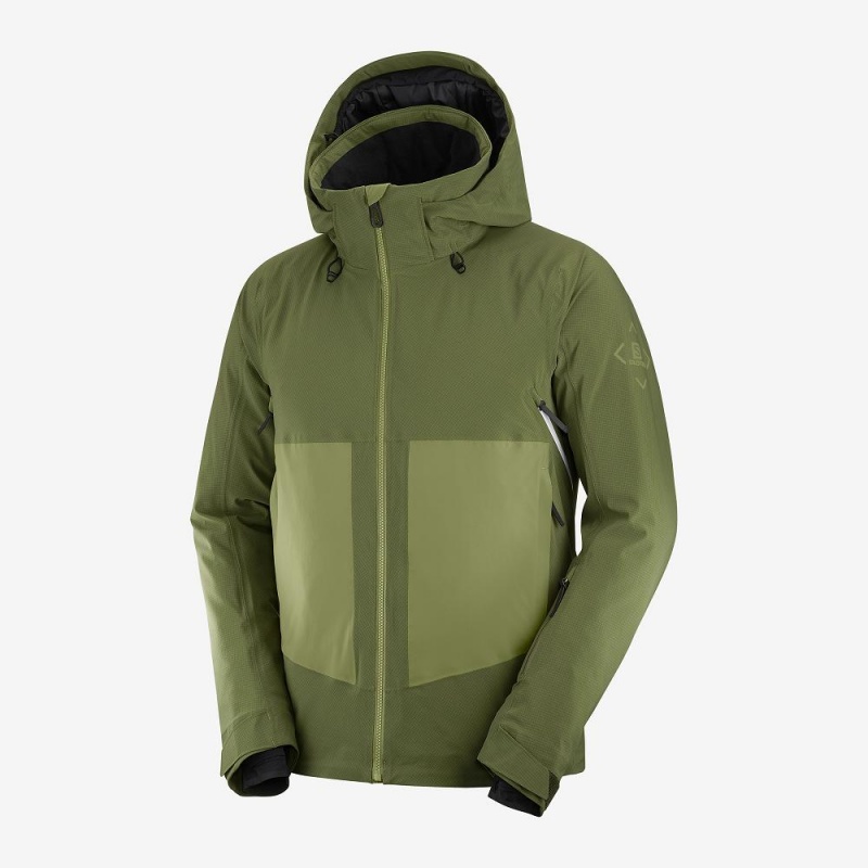 Salomon Epic Jacket M Skijakker Grønn | 70891-BHFM