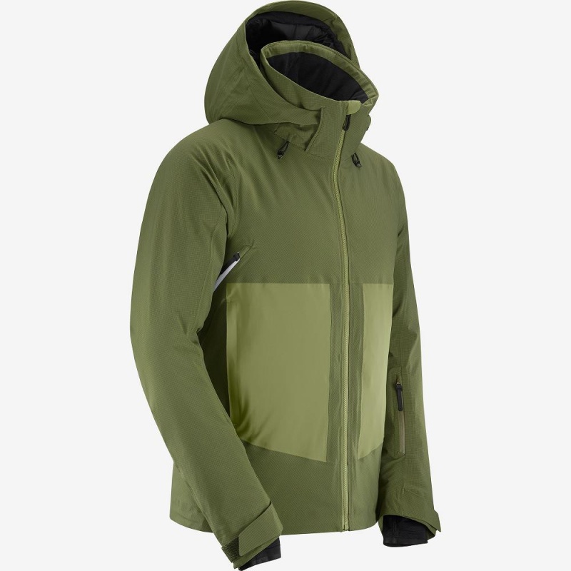 Salomon Epic Jacket M Skijakker Grønn | 70891-BHFM