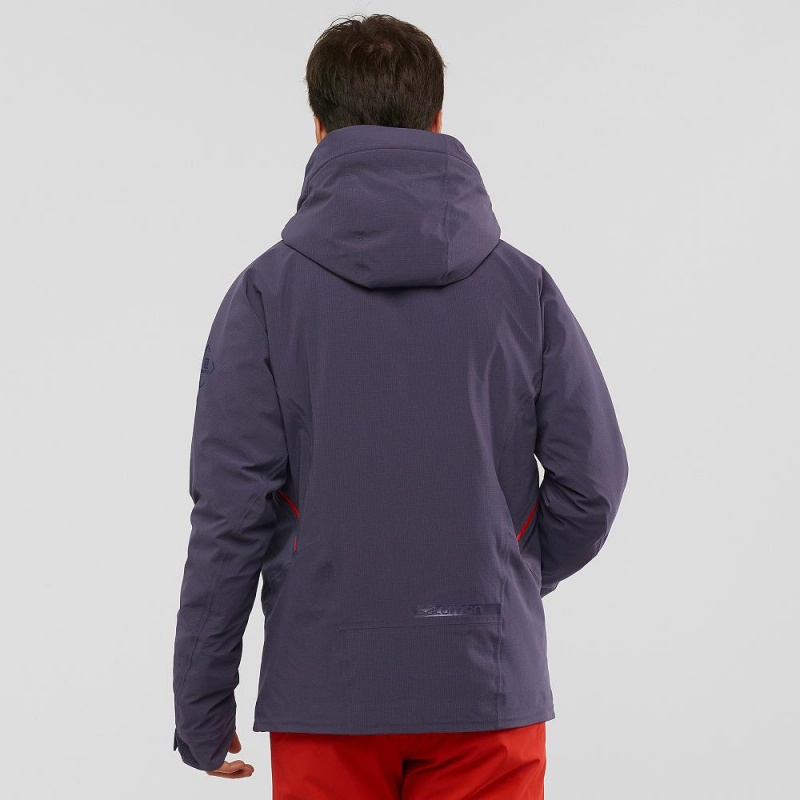 Salomon Epic Jacket M Skijakker Marineblå | 89230-FTNI