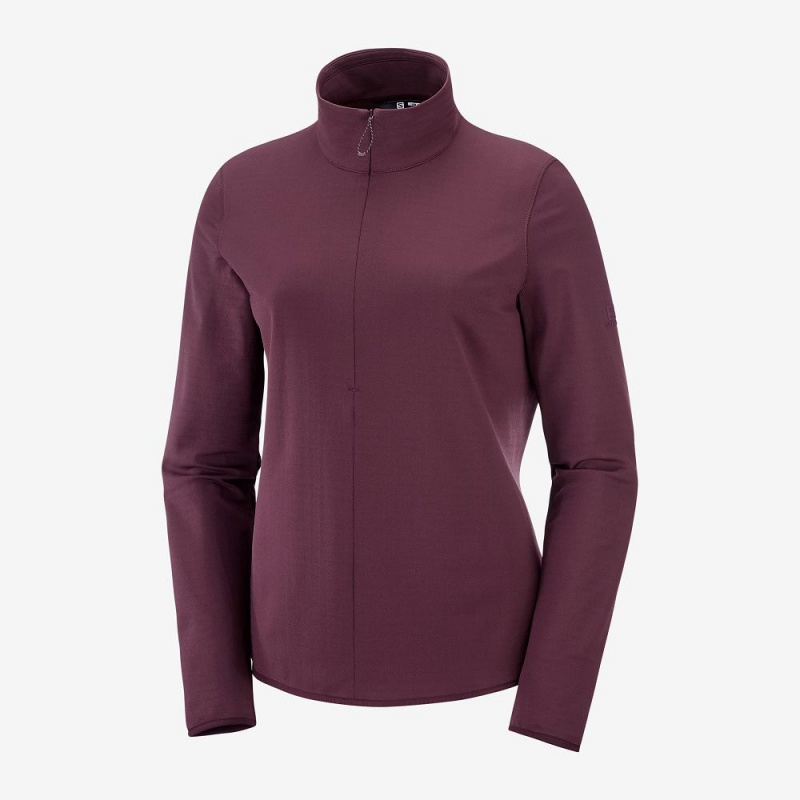 Salomon Essential Lightwarm Pullover Lilla | 37092-KXBE