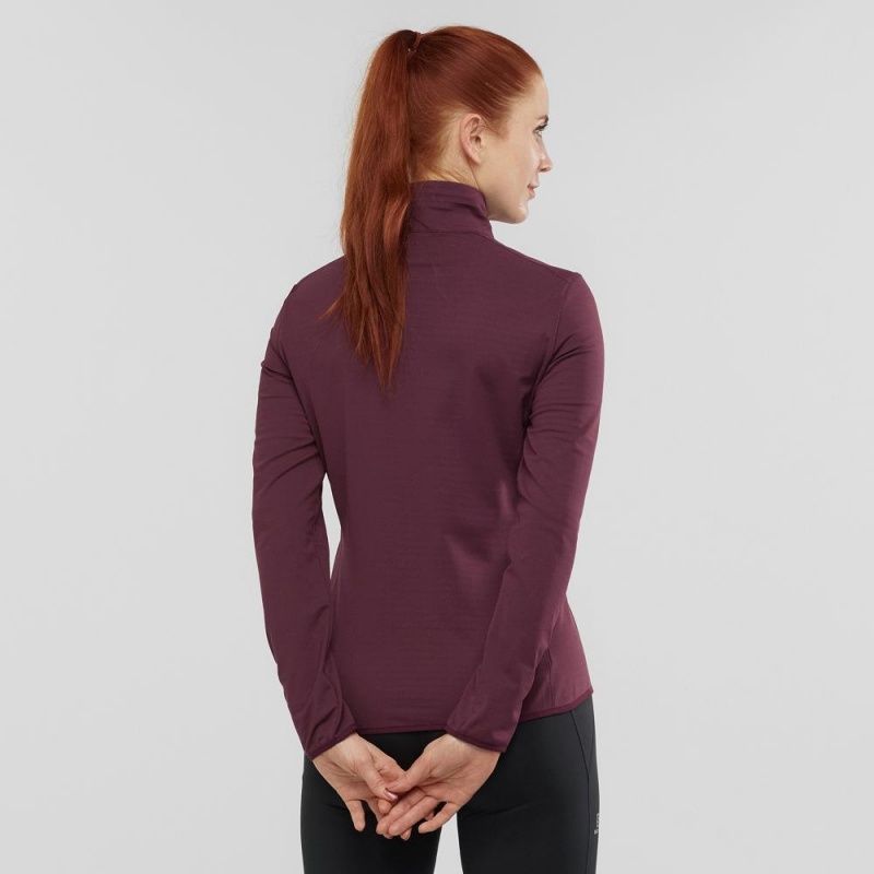 Salomon Essential Lightwarm Pullover Lilla | 37092-KXBE