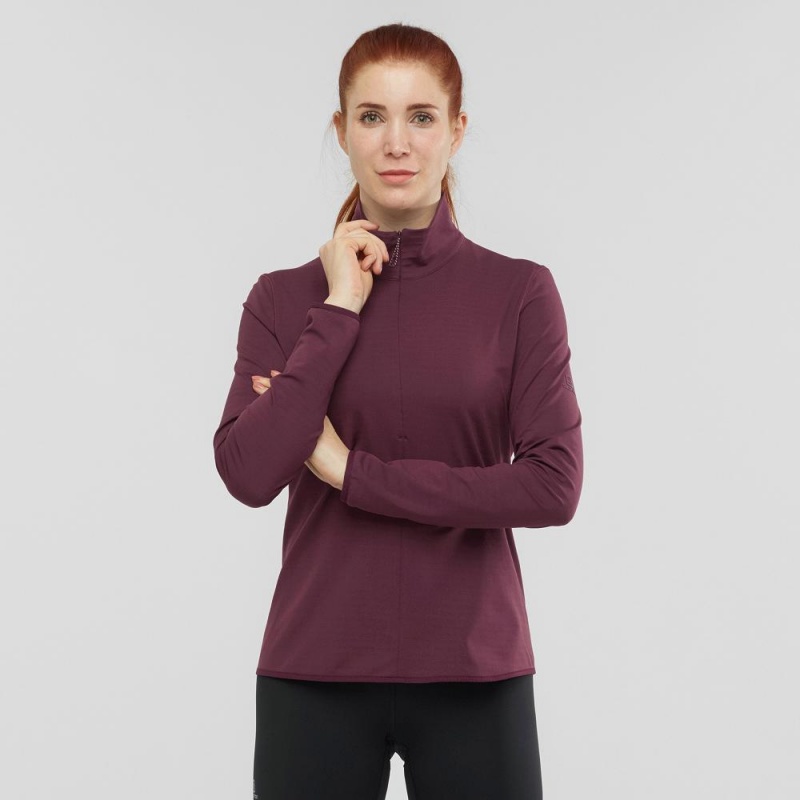 Salomon Essential Lightwarm Pullover Lilla | 37092-KXBE