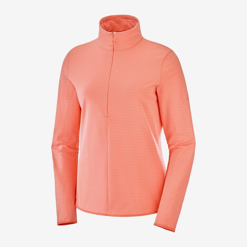 Salomon Essential Lightwarm Pullover Oransje | 39160-KTLM