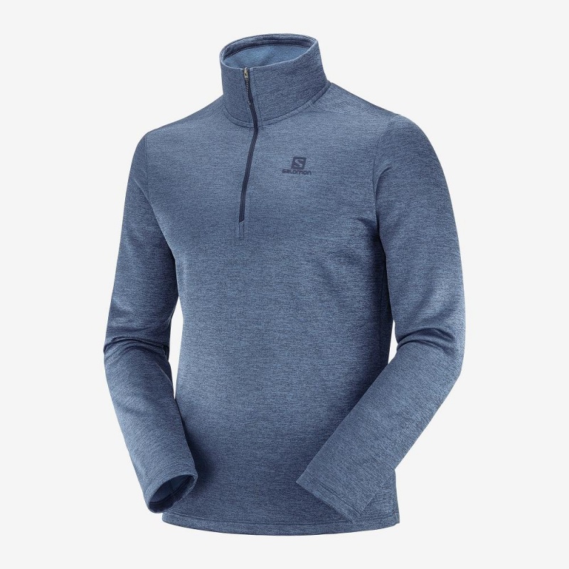 Salomon Essential Lightwarm Seamless Skijakker Marineblå | 46571-RIFO