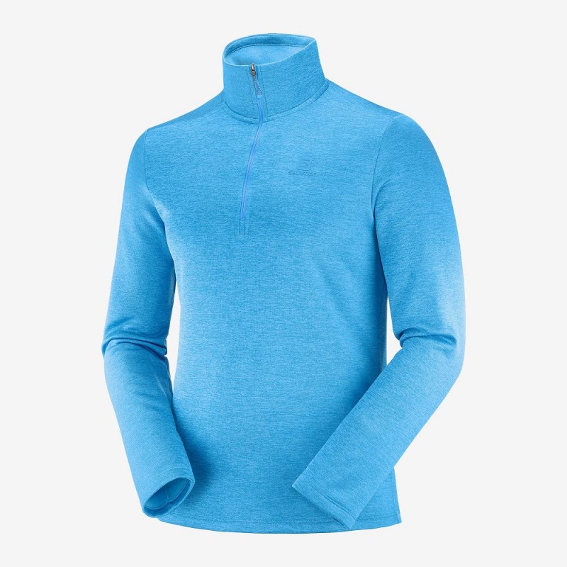 Salomon Essential Lightwarm Seamless Skijakker Blå | 35291-LTYG