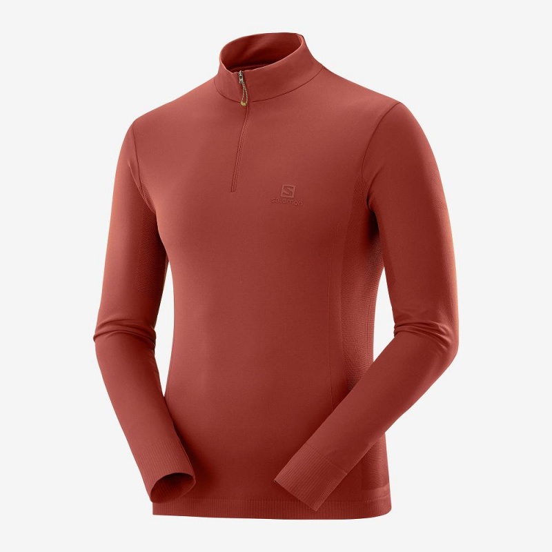 Salomon Essential Seamless Løpejakke Rød | 65317-WQGR