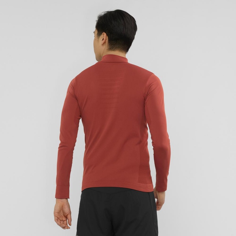 Salomon Essential Seamless Løpejakke Rød | 65317-WQGR