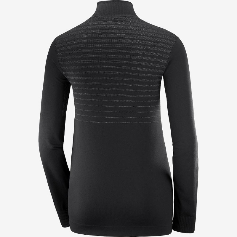 Salomon Essential Seamless Pullover Svarte | 71640-DJOP