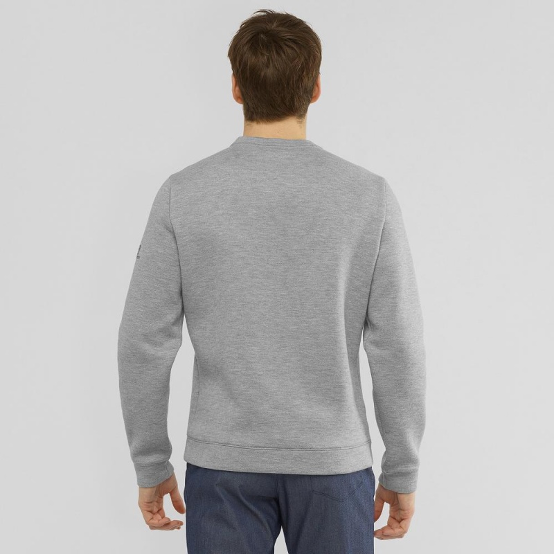 Salomon Essential Warm Pullover Gray | 83725-VBFY