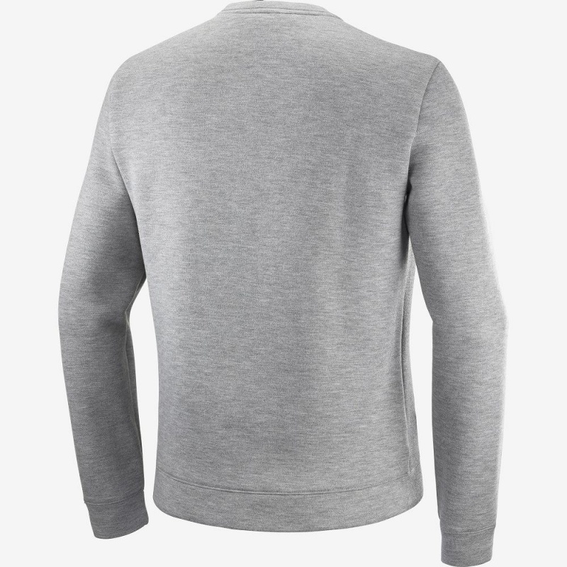 Salomon Essential Warm Pullover Gray | 83725-VBFY