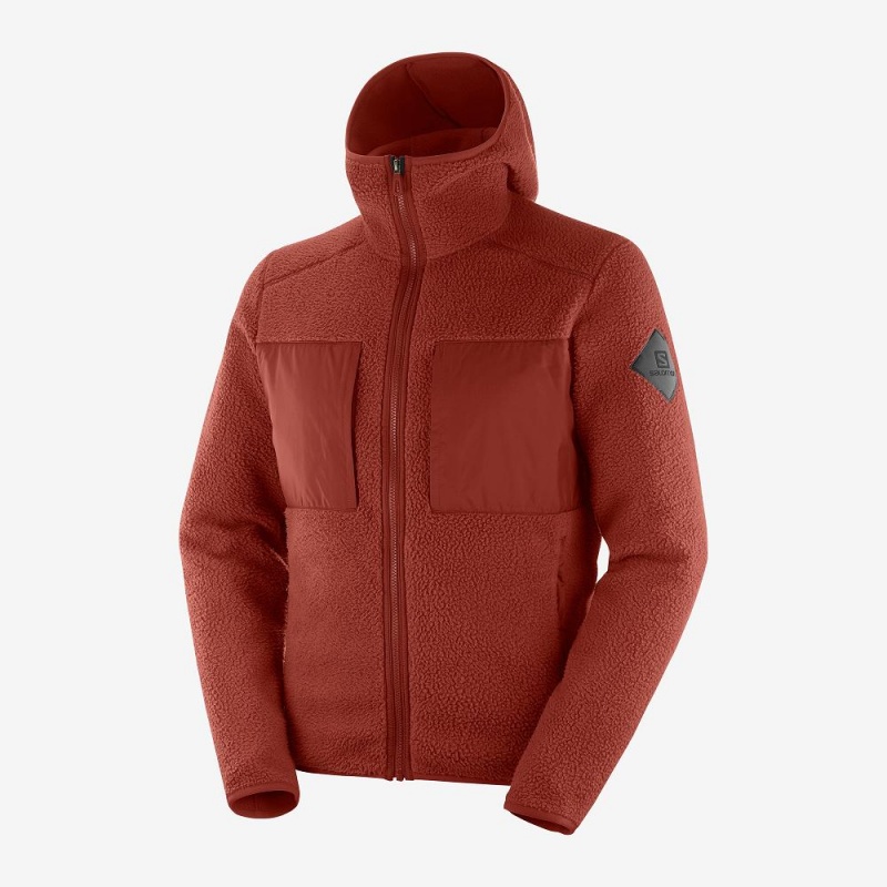 Salomon Essential Warm Teddy Skijakker Rød | 69381-DJFE