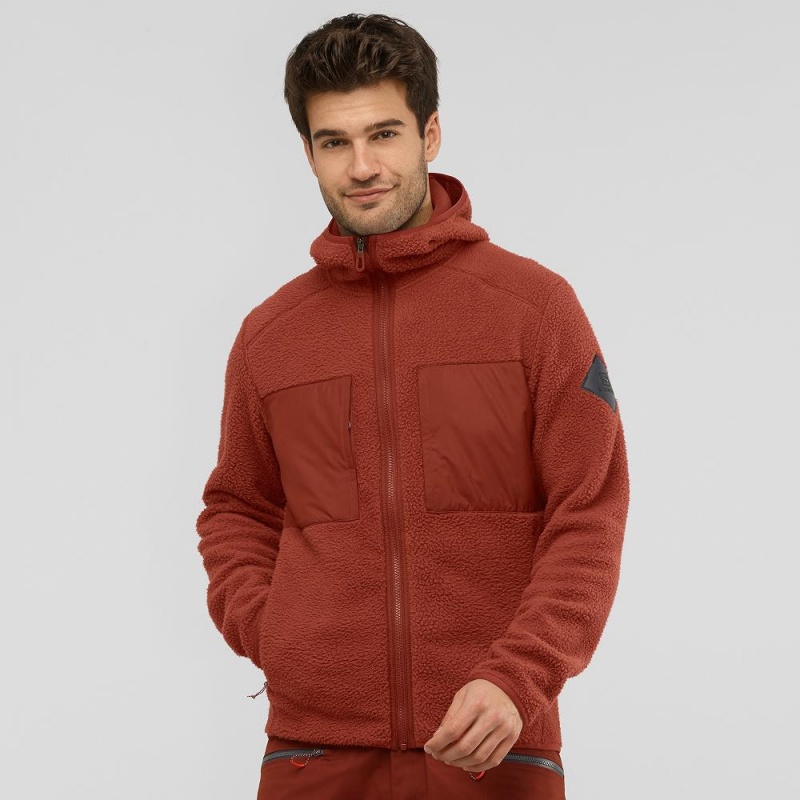 Salomon Essential Warm Teddy Skijakker Rød | 69381-DJFE