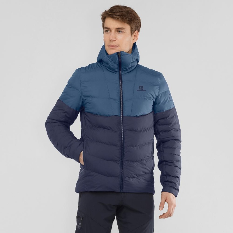 Salomon Essential Xwarm Insulated Hettegenser Marineblå | 68405-PSTZ