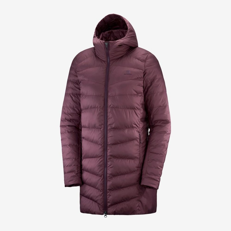 Salomon Essential Xwarm Long Jakke Lilla | 72390-HIAP