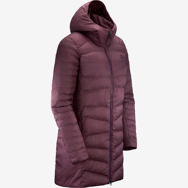 Salomon Essential Xwarm Long Jakke Lilla | 72390-HIAP