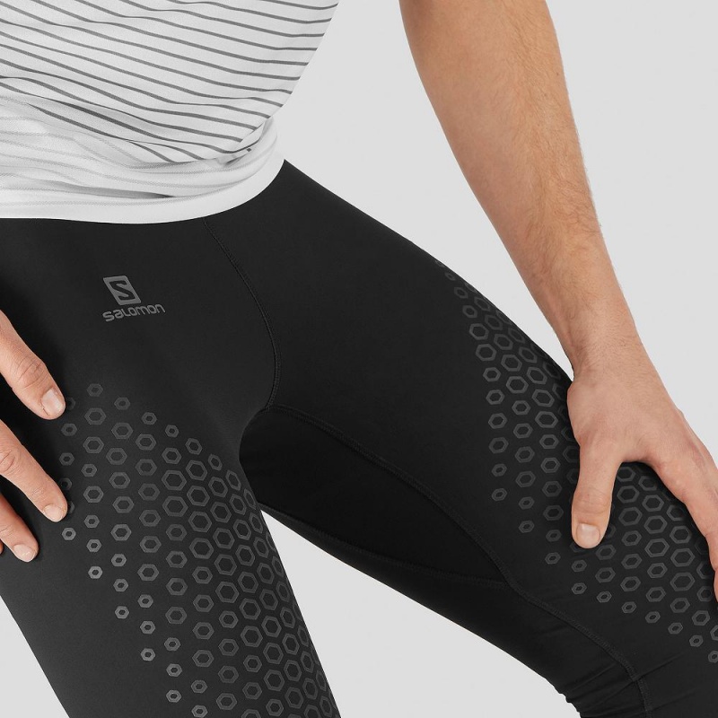 Salomon Exo Motion Tights Svarte | 36041-IEFV