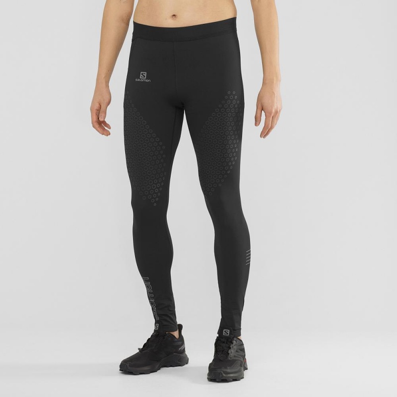 Salomon Exo Motion Tights Svarte | 36041-IEFV