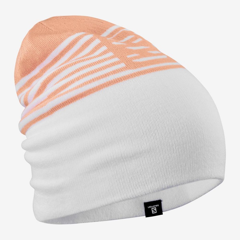 Salomon Flatspin Reversible Caps Hvite | 17624-ILUY