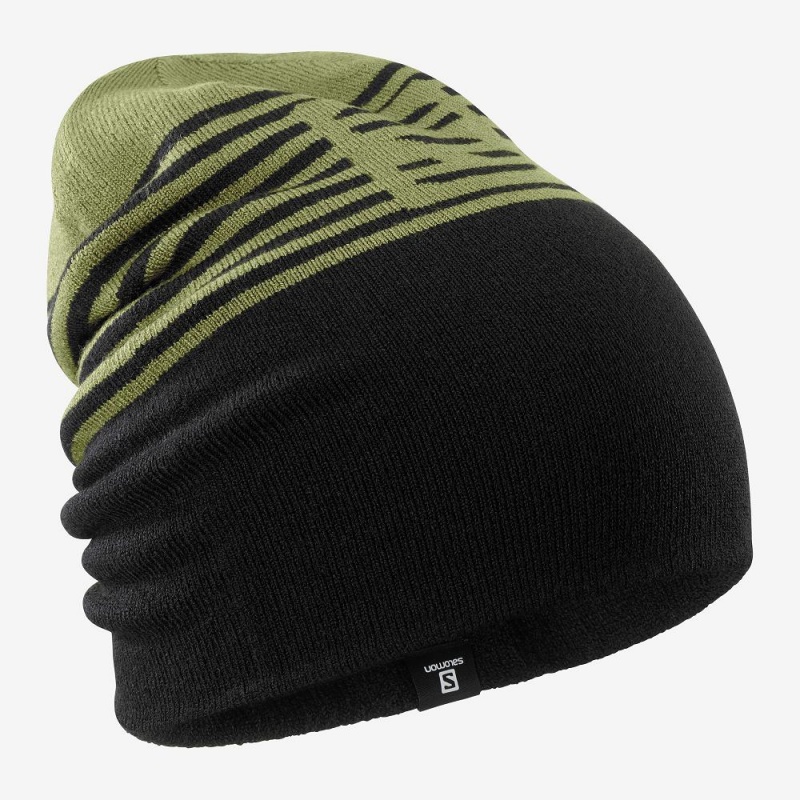 Salomon Flatspin Reversible Caps Svarte | 68091-PDTE