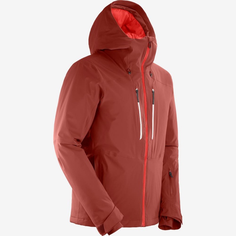 Salomon Highland Skijakker Rød | 39728-MJOV