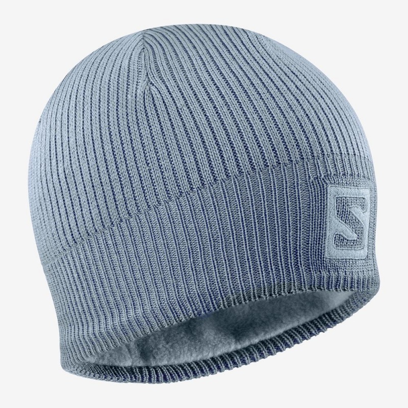 Salomon Logo Caps Blå | 62017-VUYB