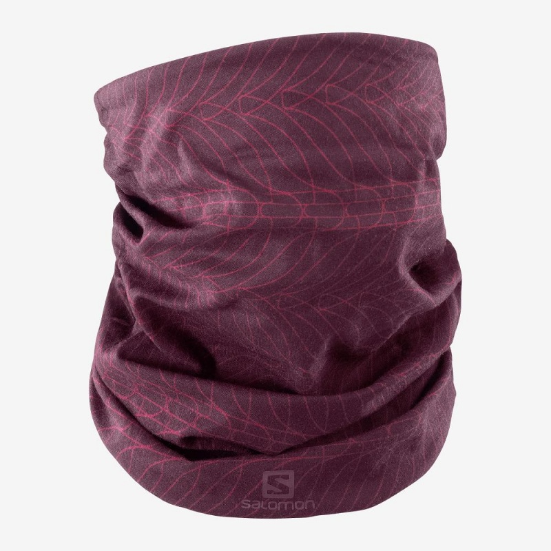 Salomon Neck&Head Light Gaiter Pannebånd Lilla | 92183-RSAX