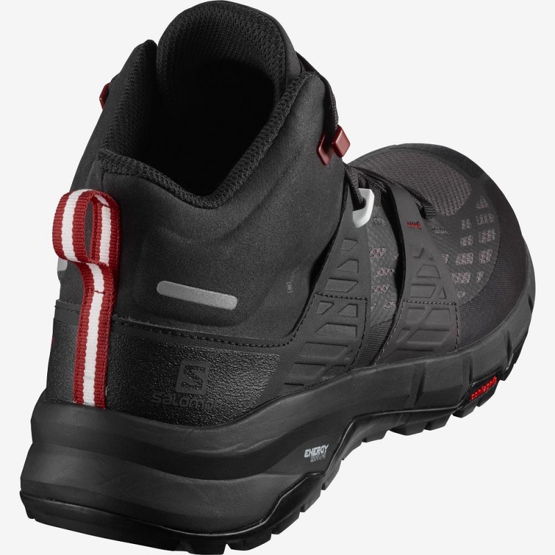 Salomon Odyssey Mid Gtx Gå Støvler Svarte | 72185-FLMC