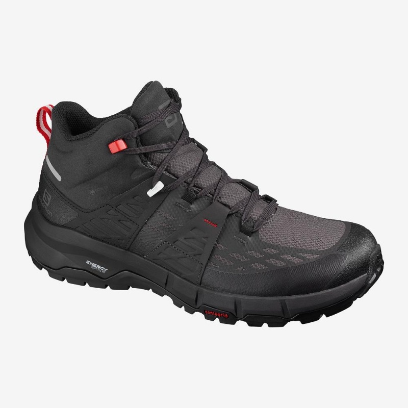 Salomon Odyssey Mid Gtx Gå Støvler Svarte | 72185-FLMC