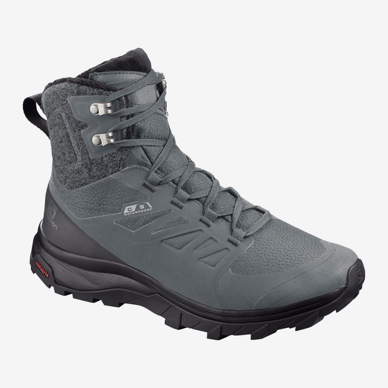 Salomon Outblast Thinsulate Climasalomon Vanntette Vinterstøvler Gray | 69524-KVOY