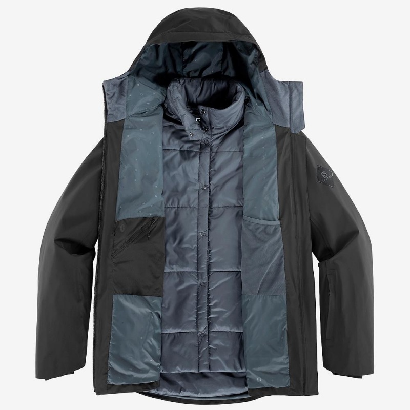 Salomon Outlaw 3In1 Jacket W Skijakker Svarte | 82670-FDNK