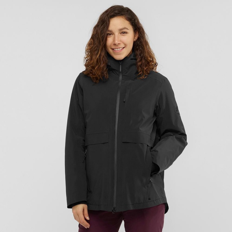 Salomon Outlaw 3In1 Jacket W Skijakker Svarte | 82670-FDNK