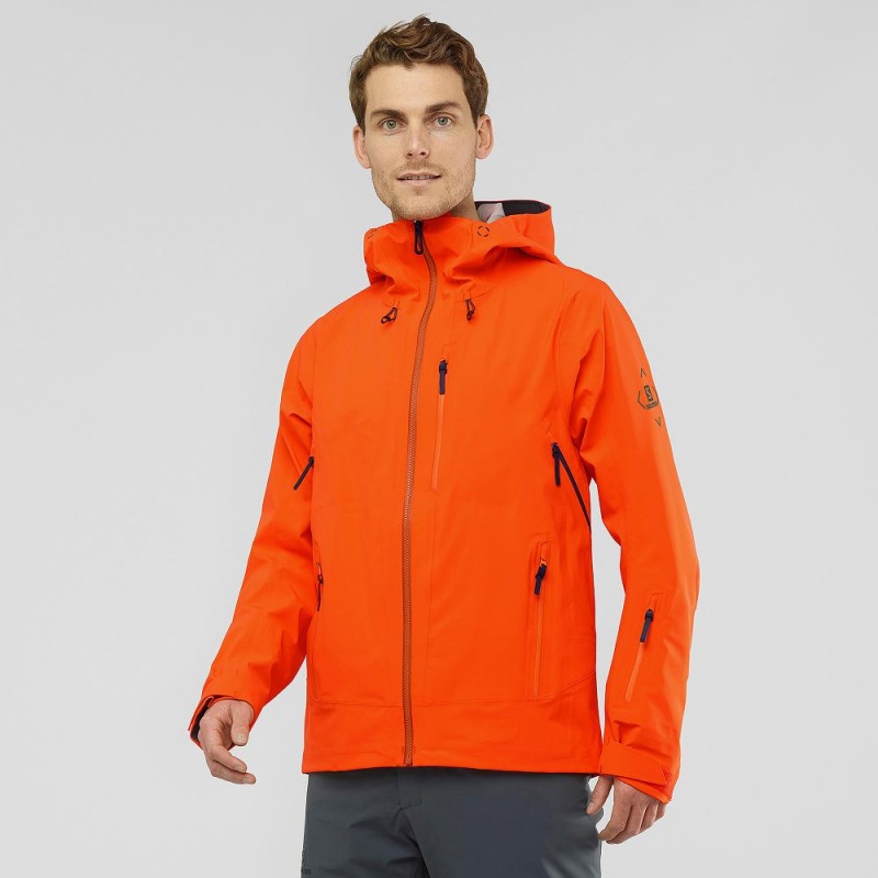 Salomon Outlaw 3L Skijakker Oransje | 12385-PDIC