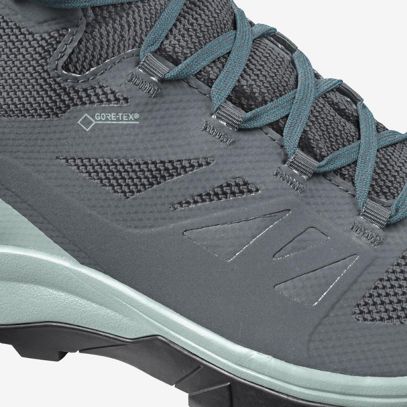 Salomon Outline Mid Gore-Tex Gå Støvler Gray | 34507-BUIN