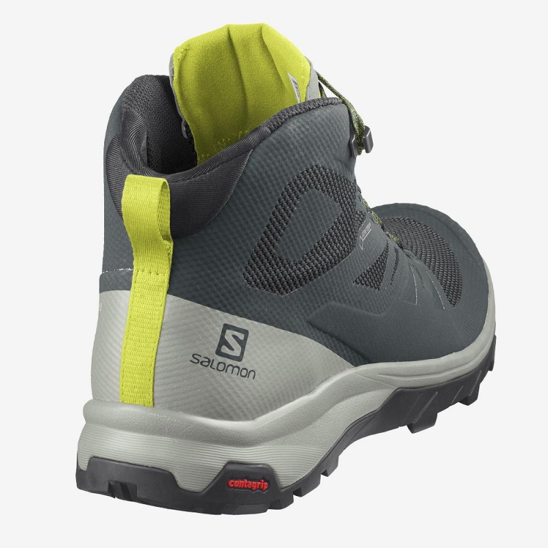 Salomon Outline Mid Gore-Tex Gå Støvler Grønn | 63102-JSTA