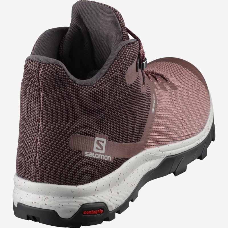 Salomon Outline Prism Mid Gore-Tex Gå Støvler Rosa | 52960-YDHP