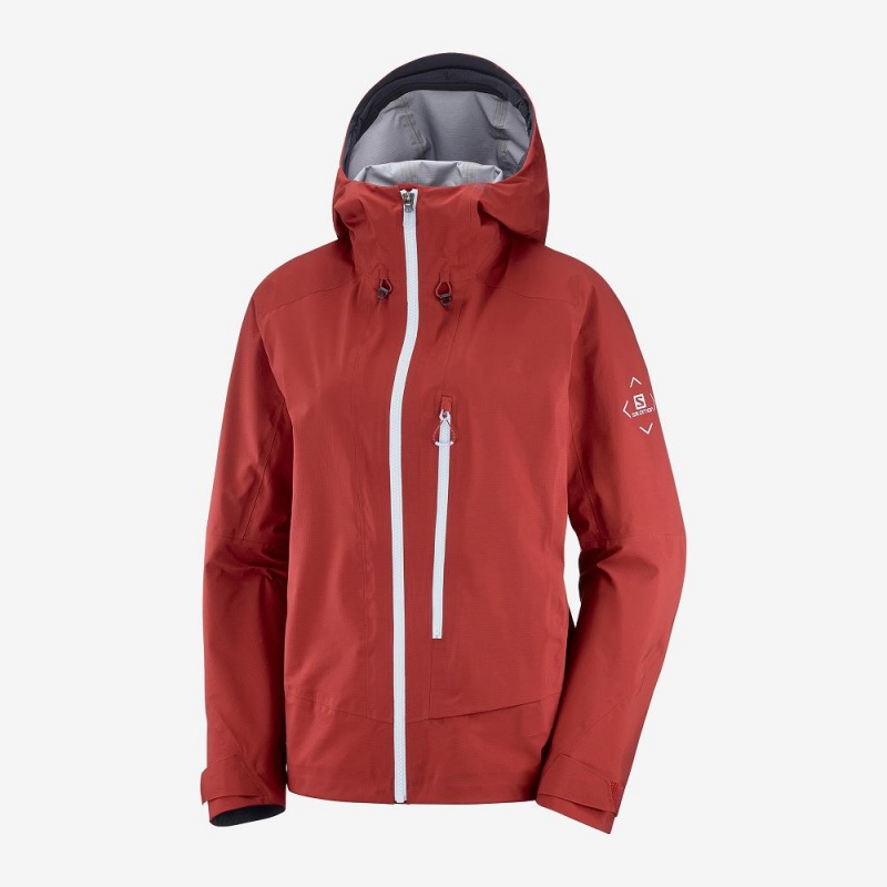 Salomon Outpeak 3L Light Jacket W Skijakker Rød | 94012-TFPG