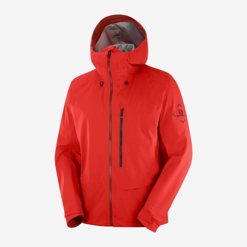 Salomon Outpeak 3L Light Shell Jacket M Skijakker Rød | 71925-RBCV