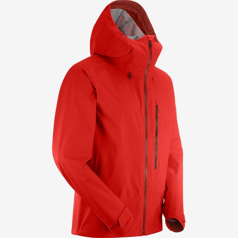 Salomon Outpeak 3L Light Shell Jacket M Skijakker Rød | 71925-RBCV