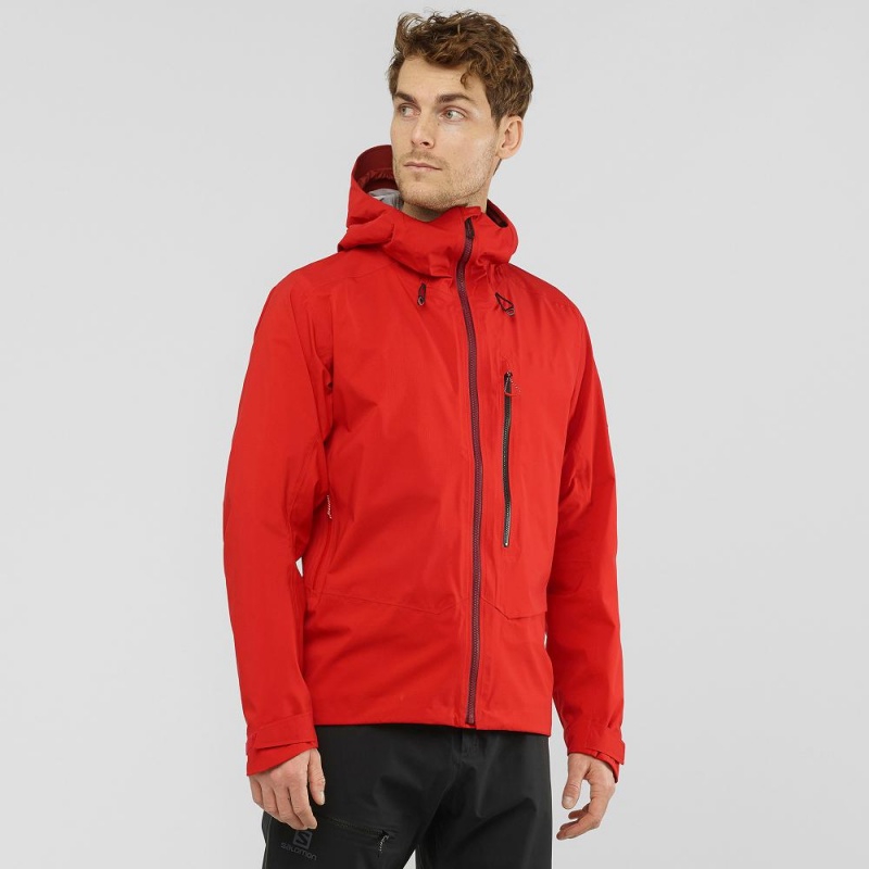 Salomon Outpeak 3L Light Shell Jacket M Skijakker Rød | 71925-RBCV