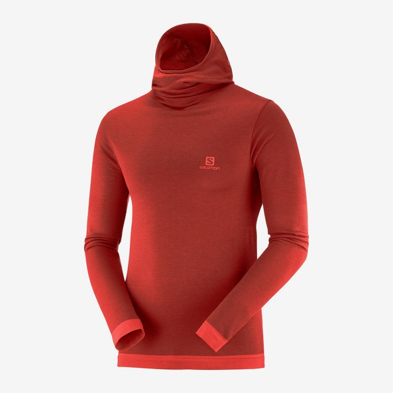 Salomon Outpeak Ull Topper Rød | 64207-PKZO